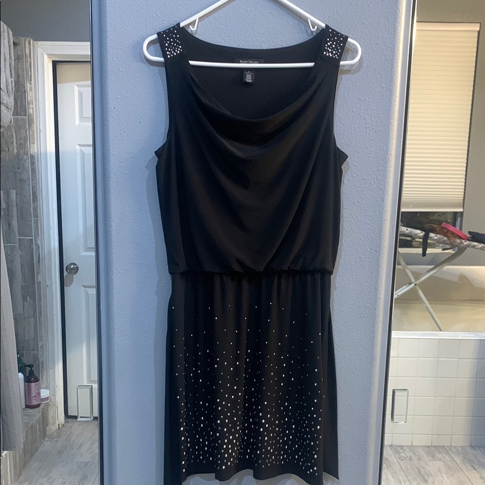 White House Black Market Black Sleeveless Dress